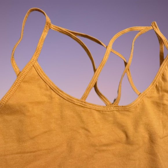 Mustard Criss Cross Tank (2)  T1475  NWT Boutique - Picture 6 of 13